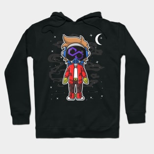 Hiphop Astronaut Polygon Matic Coin To The Moon Crypto Token Cryptocurrency Wallet Birthday Gift For Men Women Kids Hoodie